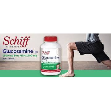 Viên uống bổ khớp Glucosamine Plus MSM 1500mg Schiff 150 viên - Mỹ