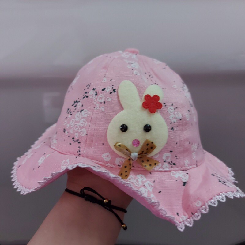 Mũ vành che nắng bé gái (&lt;18 tháng)