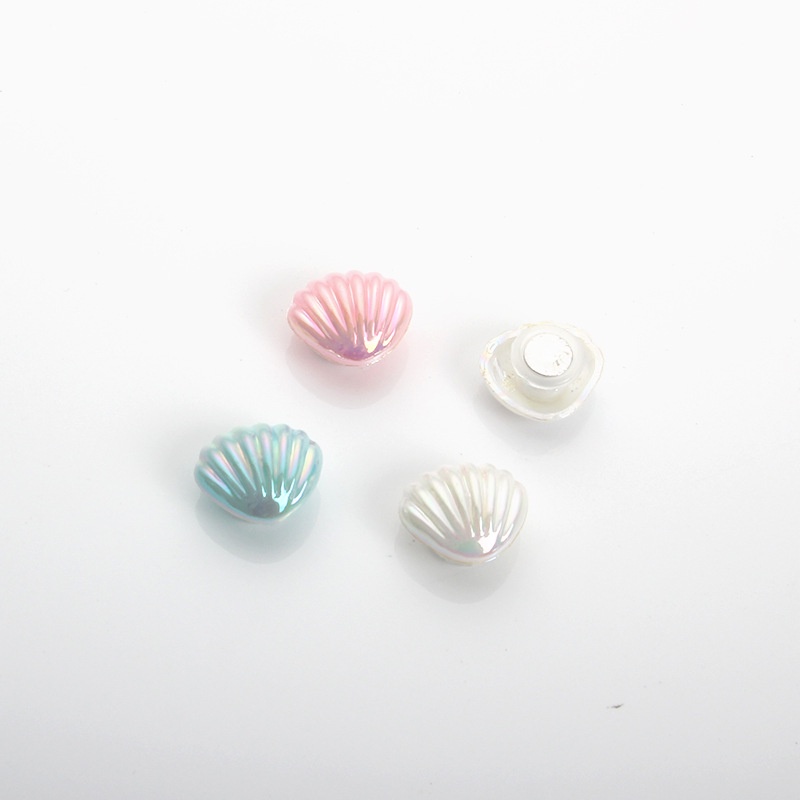 Phụ Kiện Trang Trí Dây Xích Hình Vỏ Sò Xinh Xắn Dùng Trang Trí Giày Diy