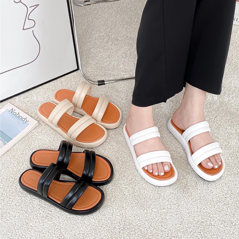 Dép Hai Quai Ngang Trơn