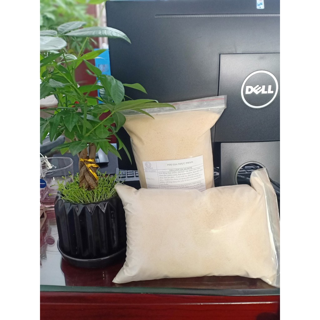 Triết lẻ 1KG BỘT TẠO DẺO, TẠO THẠCH, TẠO DAI CHO THỰC PHẨM - BỘT GELATIN BLOOM 180