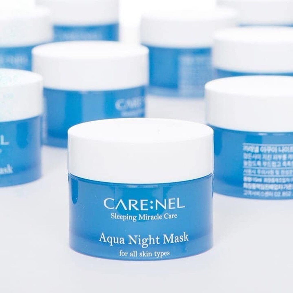 Mặt Nạ Ngủ Dưỡng Ẩm, Căng Bóng, Đàn Hồi Da Care:nel Aqua Night Mask 15ml - Xanh Dương