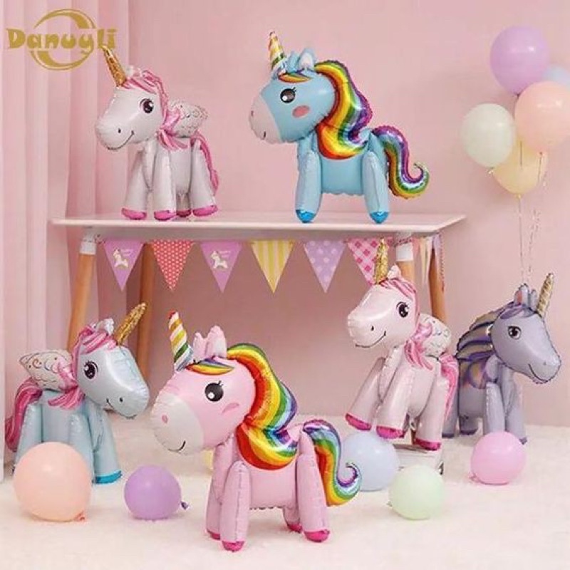 Bóng Trang Trí Ngựa Pony 4D