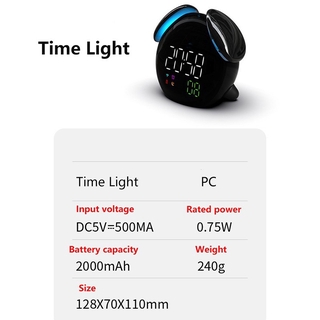 Đồng Hồ Báo Thức Thông Minh Mini Có Đèn Led