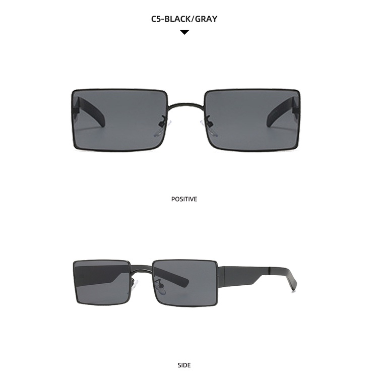 Kính mát gọng kim loại phong cách Âu Mỹ cổ điển 2021 thời trang