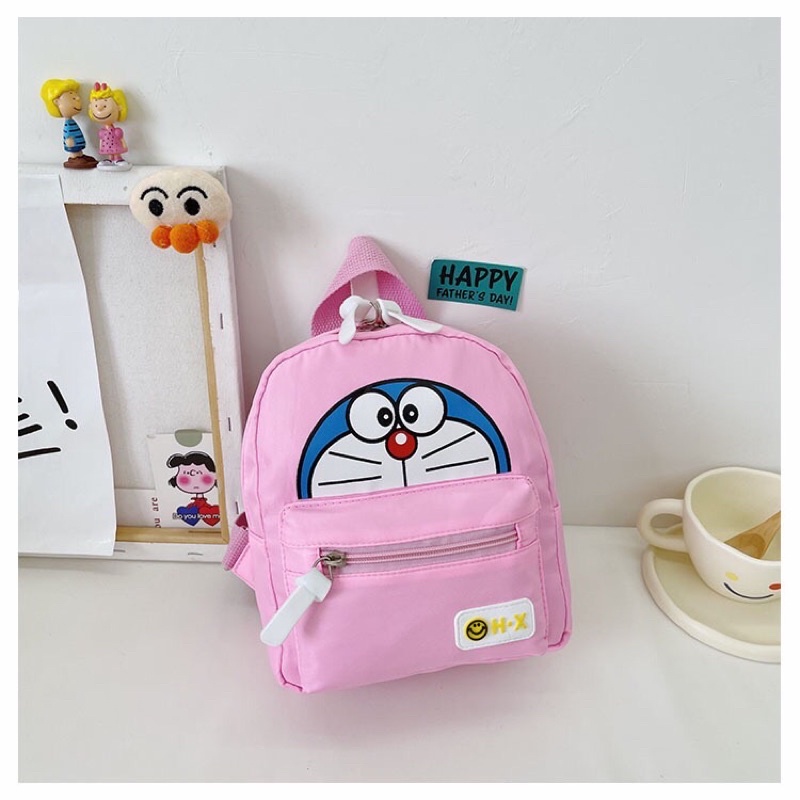 Balo Trẻ Em Doremon Doraemon Chất Liệu Vải Dù Chống Thấm Nước 3 Mẫu Màu H-X