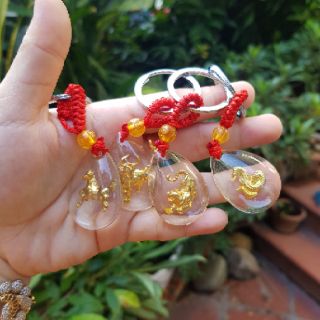 Móc khóa mạ vàng 12 con giáp
