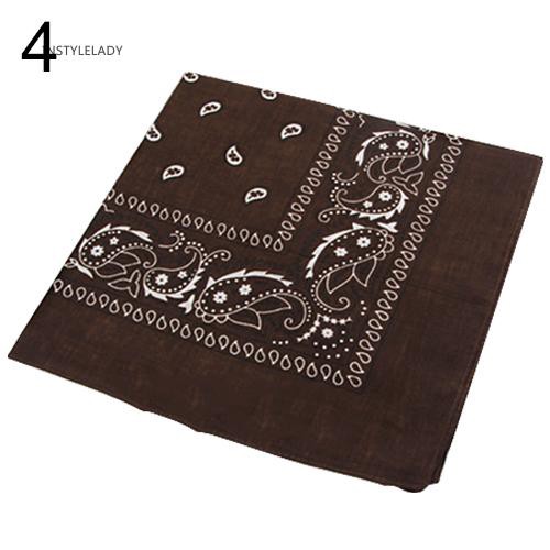 Khăn quàng cổ vuông bằng vải cotton phong cách Hip Hop cho nam nữ 55 x 55cm