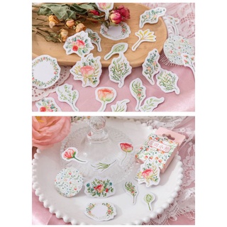 Hộp 45 hình dán sticker hoa