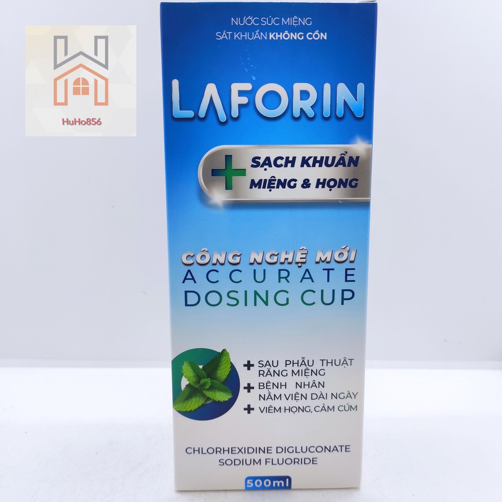 Nước súc miệng sát khuẩn răng miệng Laforin chai 500ml