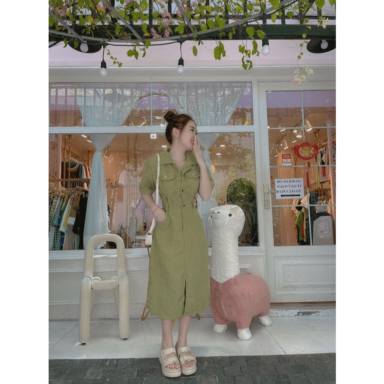 ĐẦM NỮ, VÁY NHUNG TĂM THIẾT KẾ DÁNG XẺ TRƯỚC PHONG CÁCH CÔNG SỞ TRẺ TRUNG UP Shop Valentina