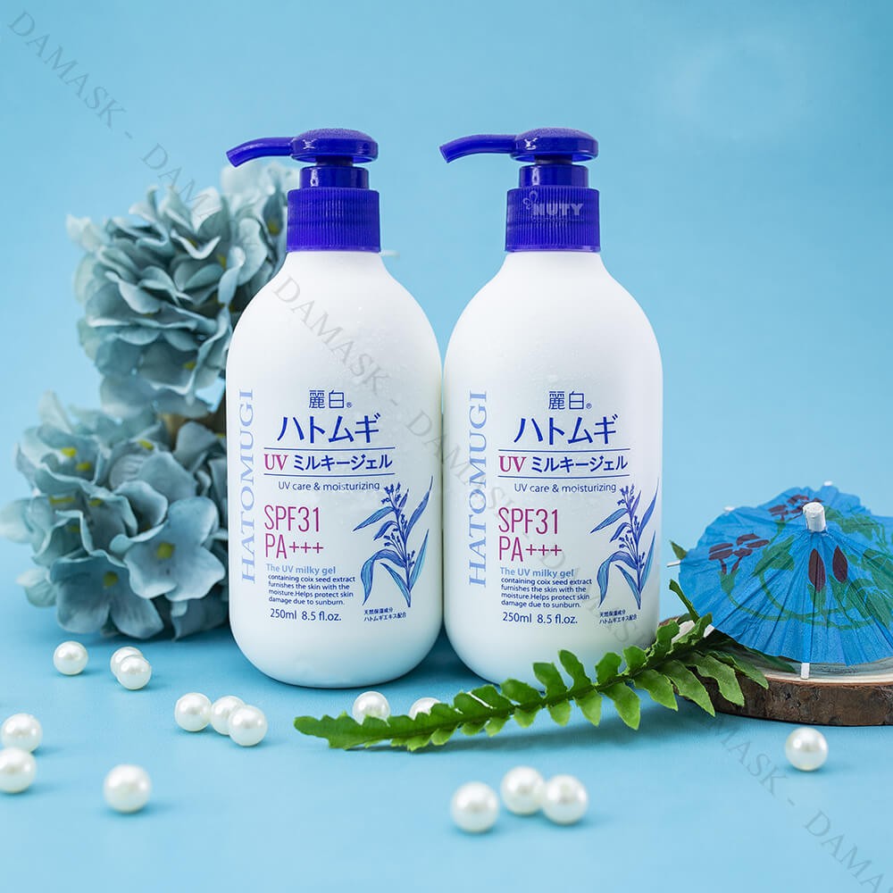 Sữa dưỡng thể chống nắng Hatomugi spf31 pa 250ml Nhật Bản