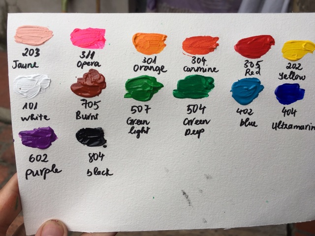 Màu sơn acrylic Sunway 30ml/hũ