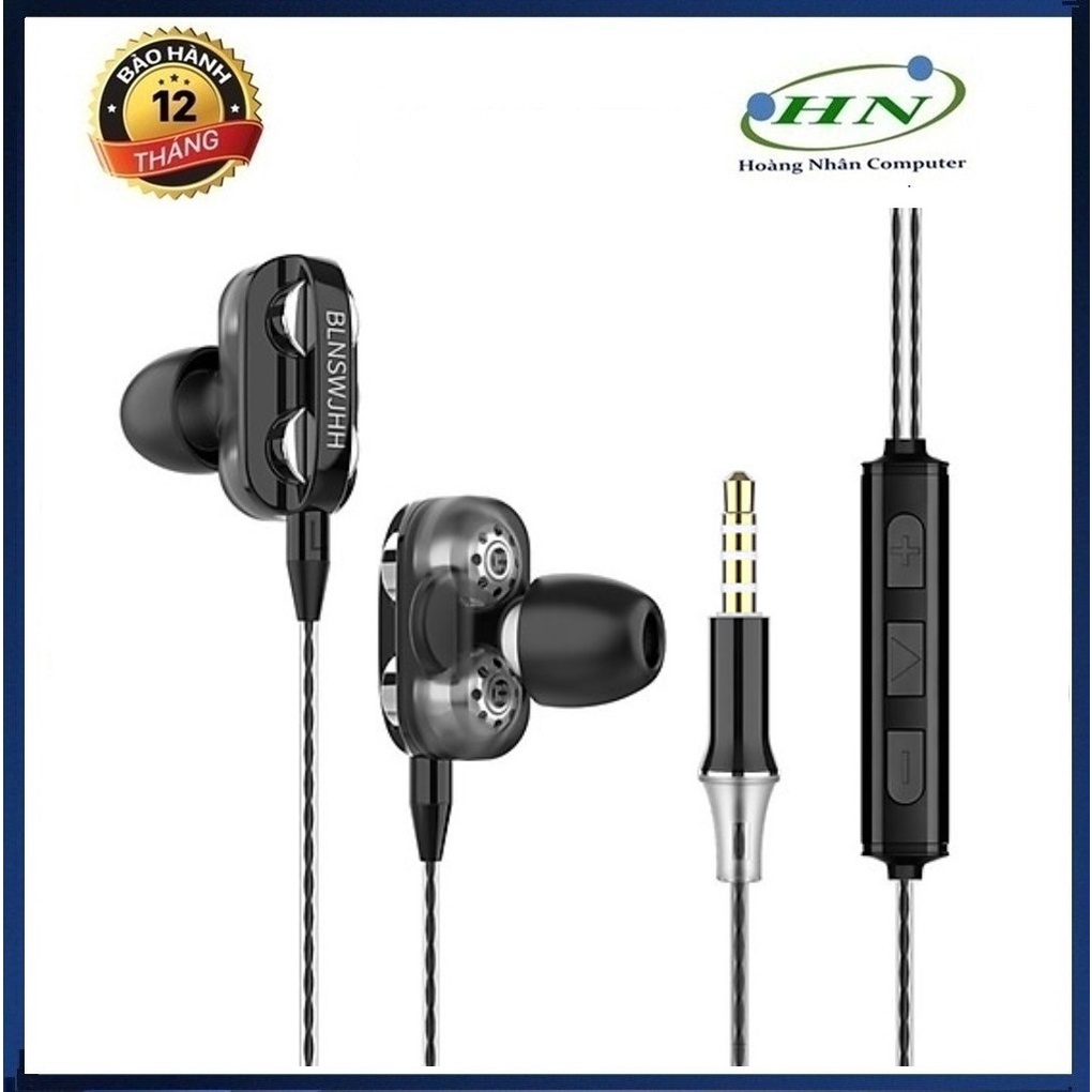 Tai nghe A4 HiFi lõi kép siêu bass MẪU MỚI 2019