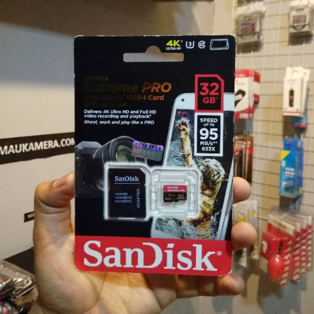 Thẻ Nhớ Sandisk Extreme Pro 32gb Micro Sdhc Uhs-I U3 Class 10 4k Hd (95Mb / S)