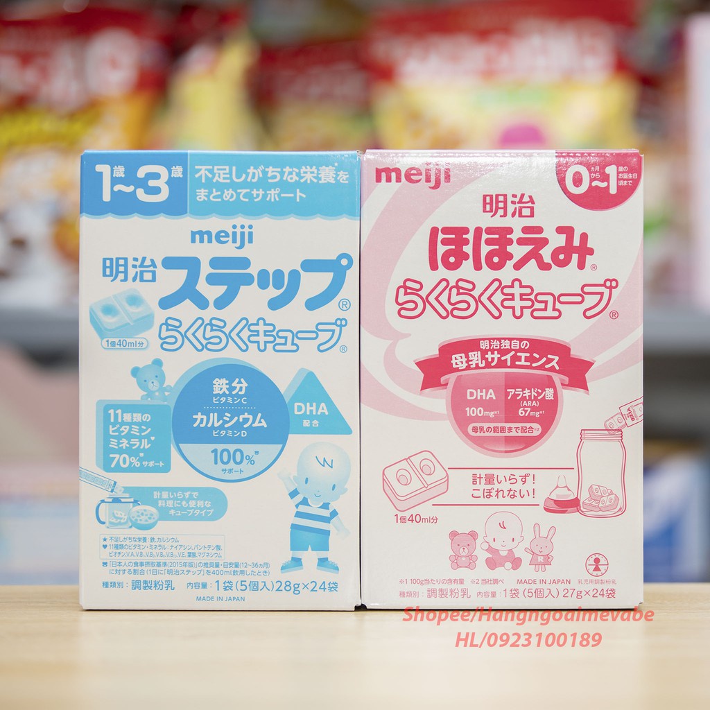 Sữa Meiji thanh nội địa Nhật Bản 648gr tiện lợi, giàu dinh dưỡng cho trẻ phát triển toàn diện