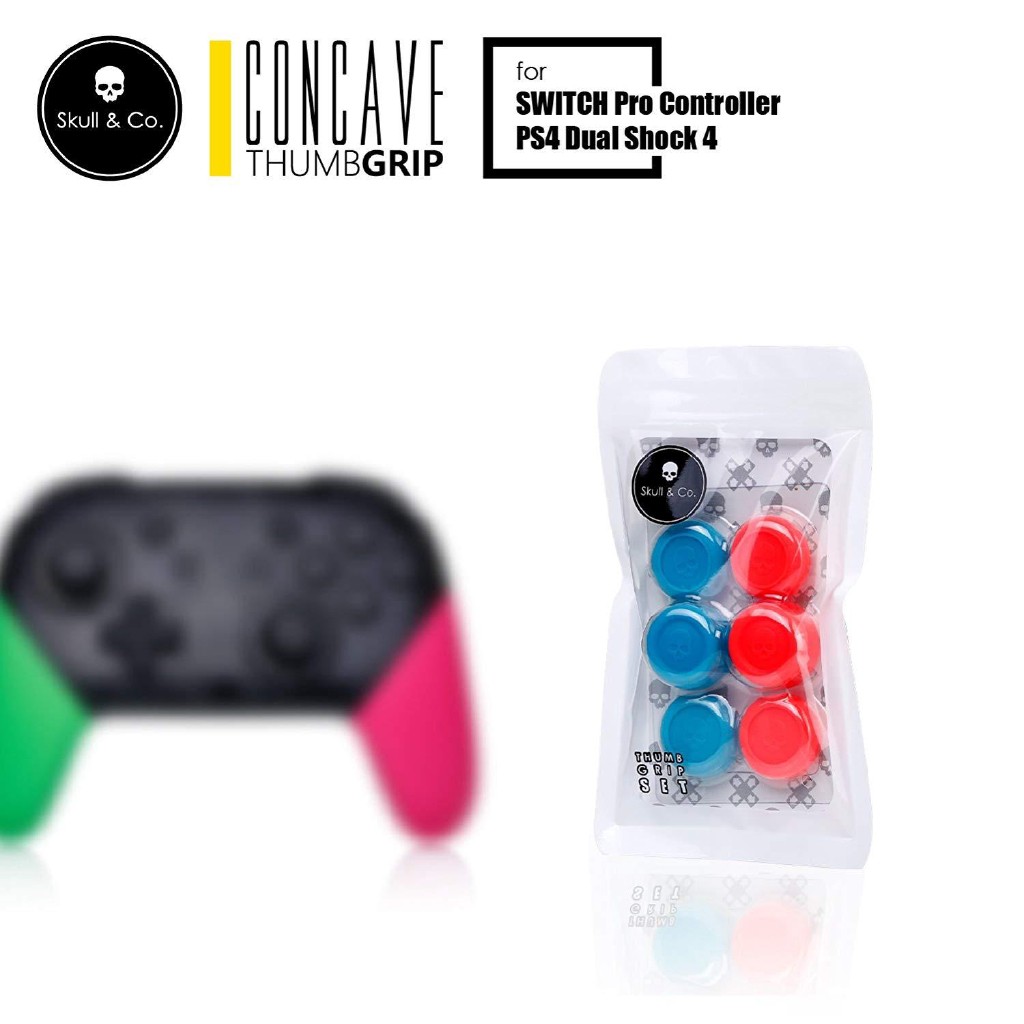 Đầu Lâu Nintendo Switch &amp; Co. Bộ 6 Nút Bọc Cần Điều Khiển Cho NS Switch Joy-con