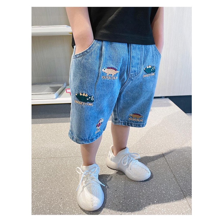 Quần short denim cotton thời trang mùa hè cho bé trai