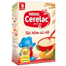 Bột Ăn Dặm Nestlé Cerelac Gạo Sữa Và Rau Xanh 200g/Hộp