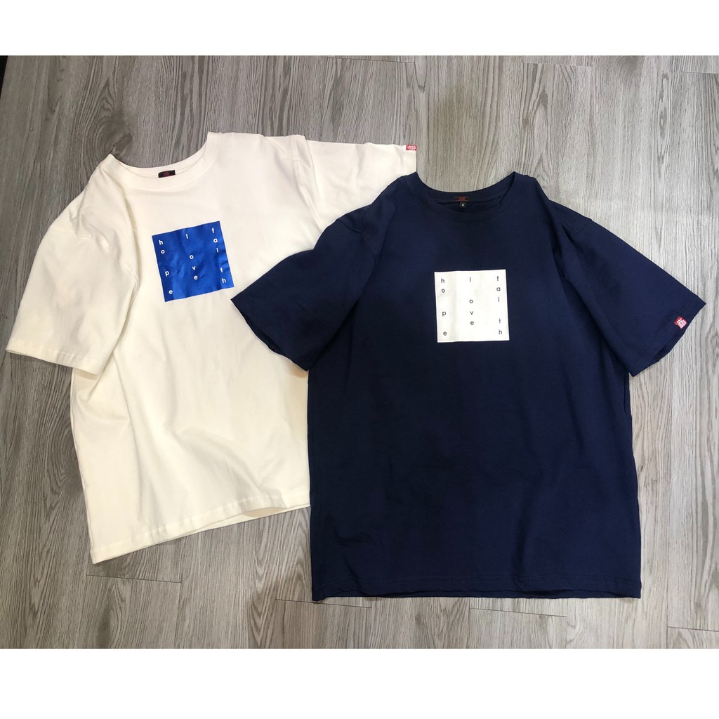 Áo Thun Cotton Cao Cấp Ngắn Tay Unisex, Chất Đẹp Co Giãn Tốt, Dày Dặn, Hình In Ý Nghĩa, Siêu Trẻ trung Hope Love Faith