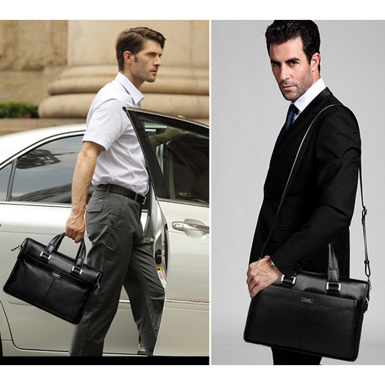 túi xách da thật hàng thương hiệu P.KUONE dùng vừa  laptop 15.6 icnh | BigBuy360 - bigbuy360.vn