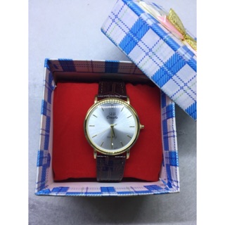 Đồng hồ nam nữ Qb dây da cực bền