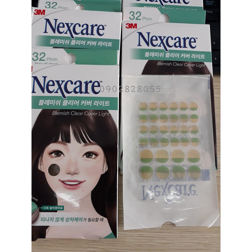 MIẾNG DÁN MỤN SIÊU MỎNG, THÁO DỄ DÀNG NEXCARE 3M(0.3mm). HỘP 32 MIẾNG