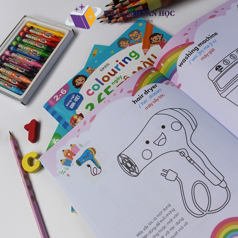 Sách - Combo 6 Quyển - 365 Ngày Tô Màu Khám Phá Thế Giới