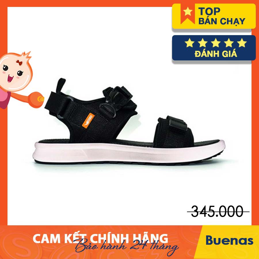 GIÀY SANDAL VENTO CHÍNH HÃNG NB01-ĐEN GHI [ẢNH THẬT - Full size 35-44]  [GIÀY SANDAL NAM NỮ]