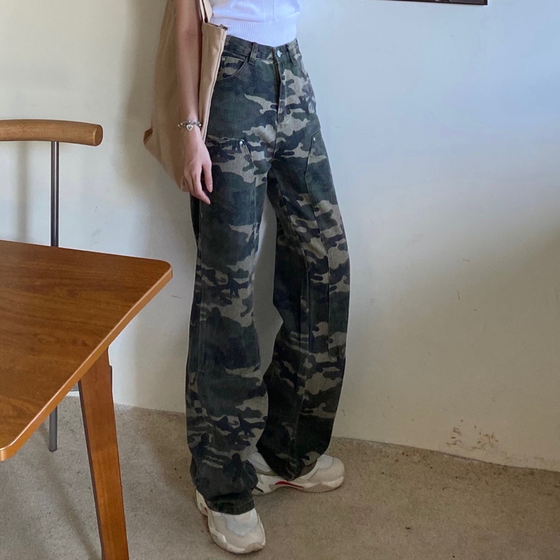 Quần jean dài lưng cao thời trang cho nữ