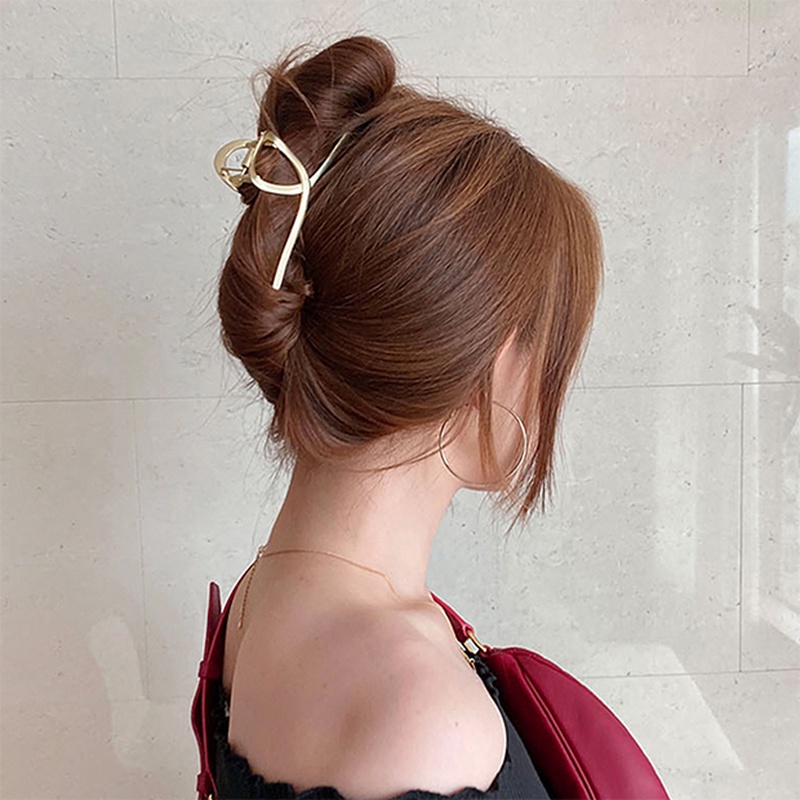 Kẹp Tóc Kim Loại Hình Cá Mập Phong Cách Hàn Quốc