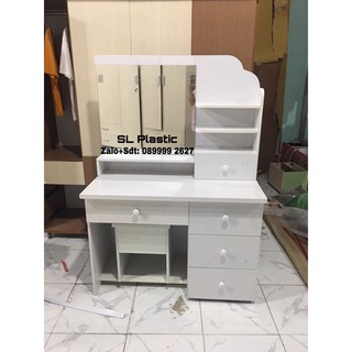 Bàn trang điểm nhựa cực đẹp 4 ngăn kéo FREESHIP