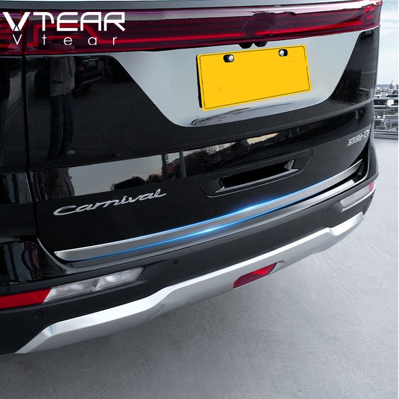 Phụ Kiện Trang Trí Đuôi Xe Hơi Kia Carnival KA4 2023 2022 2021 Bằng Thép Không Gỉ