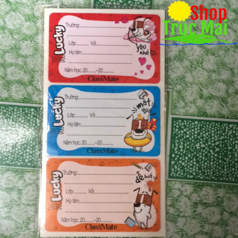 Nhãn vở classmate