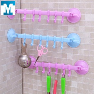 Sale !!! Thanh Treo 6 Móc Hút Chân Không Nhà Tắm,Góc Tường (807)