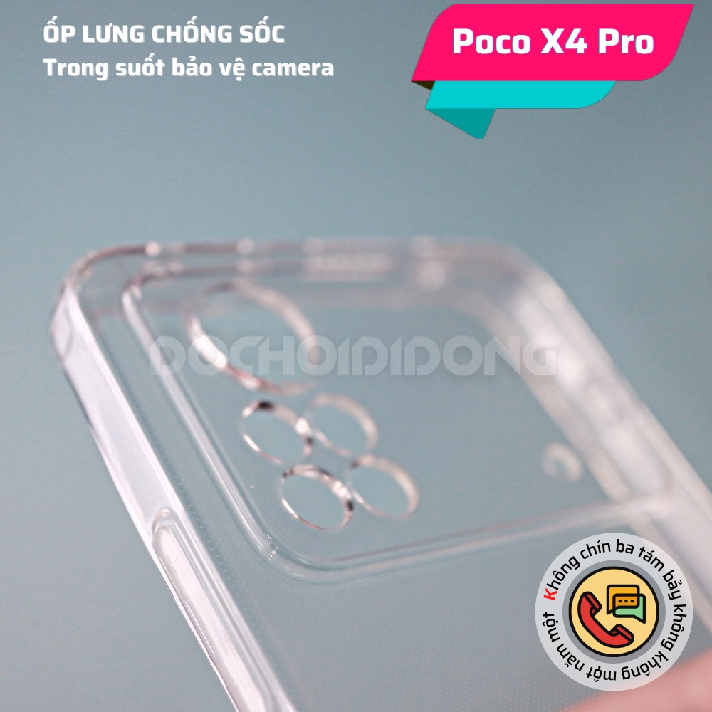 Ốp Lưng Dẻo Trong Suốt Cho Xiaomi Poco X4 Pro Chống Sốc Bảo Vệ Camera
