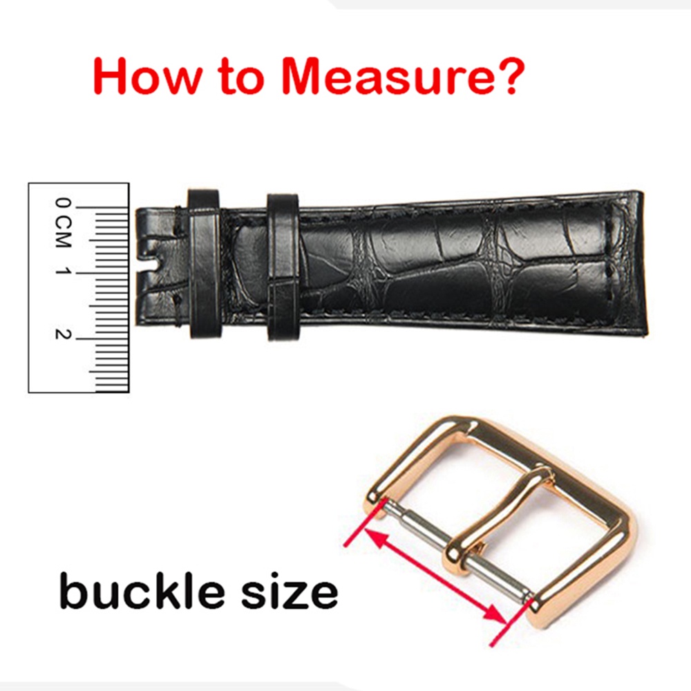 Chốt Cài Dây Đồng Hồ Bằng Thép Không Gỉ 16mm 18mm 20mm