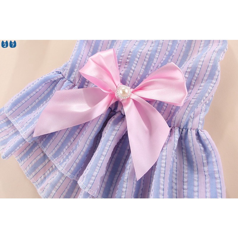 Đầm Kẻ Sọc Thắt Nơ Đáng Yêu Cho Thú Cưng 27