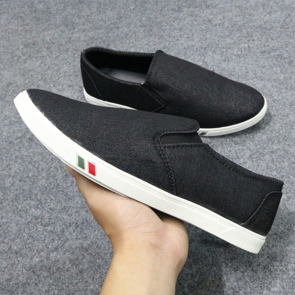 FS50K_Giày Lười Nam Phong Cách OHS608 (Đen/Xám)
