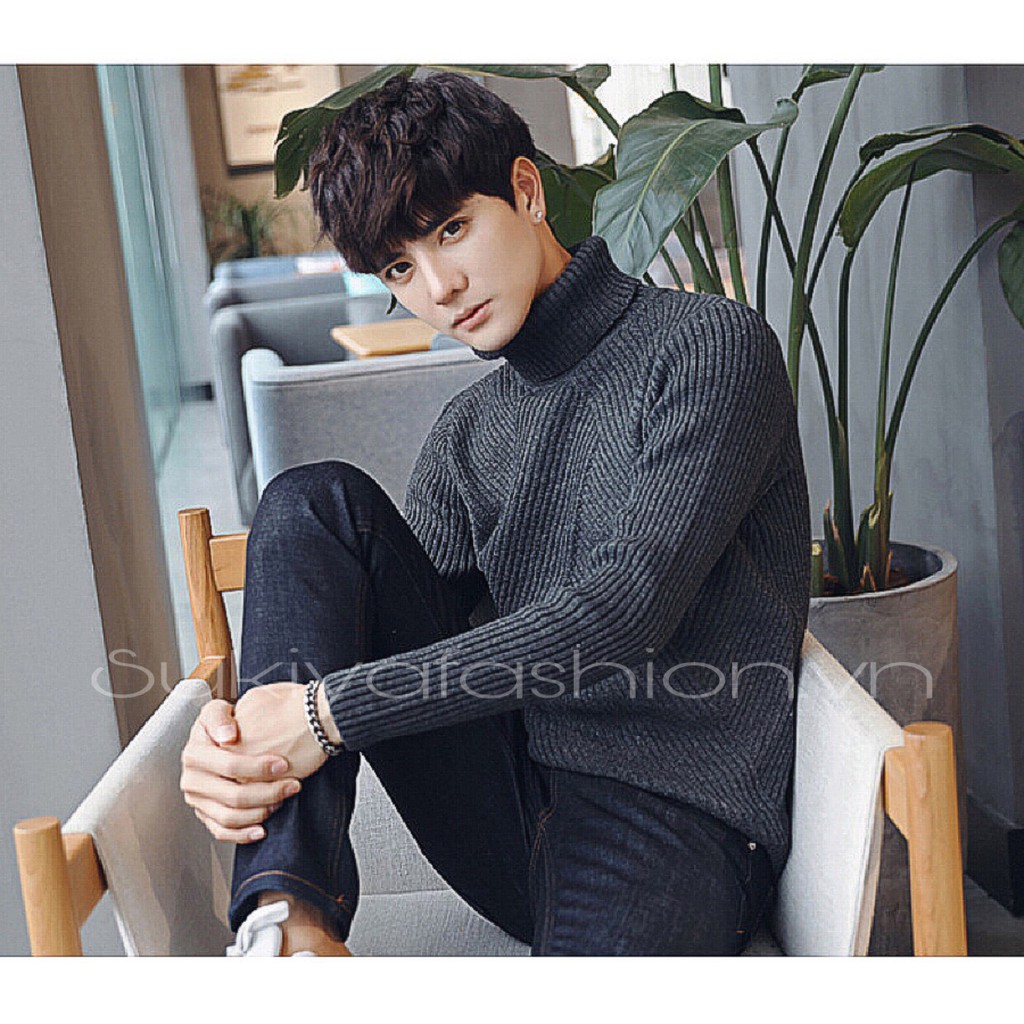 Áo len nam cổ lọ loại dày đẹp | BigBuy360 - bigbuy360.vn