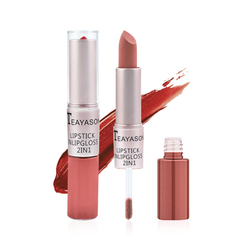 [Hàng mới về] Son Lì Teayason Thiết Kế 2 Trong 1 Chống Dính Cốc Màu Sắc Tuyệt Đẹp