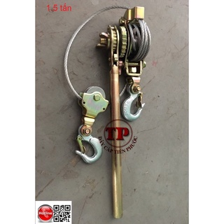 Lắc tay cáp 1.5 tấn, 2 tấn