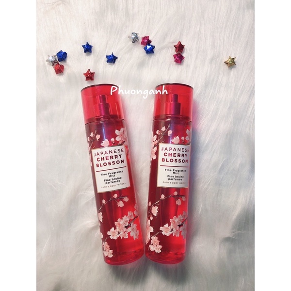 JAPANESE CHERRY BLOSSOM xịt thơm body hương nước hoa BATH AND BODY WORKS 236ml ( Hàng chính hãng nhập Mỹ )