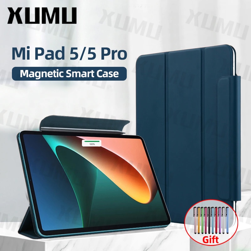 Ốp máy tính bảng da PU từ tính tự động tắt mở thông minh chống sốc cho XIAOMI MIPAD 5 PRO 11 INCH 2021 MI PAD 5