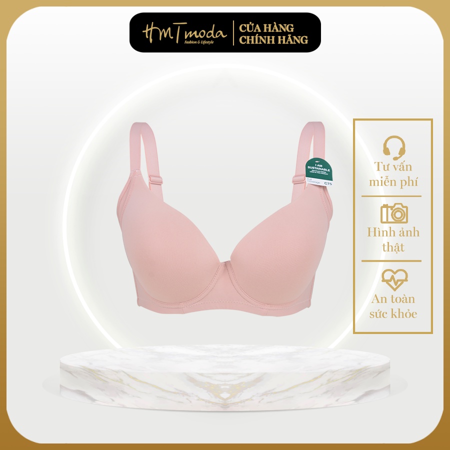Áo Lót Nữ HMTModa Cup Xéo Có Gọng, Cup Ngực Lớn, Mút Mỏng 609-62244C Pierre Cardin