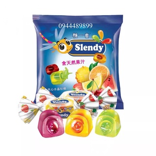 Kẹo dẻo trái cây có nhân - kẹo chuồn chuồn slendy, mềm thơm ngon tuyệt hương vị tự nhiên, gói 500g