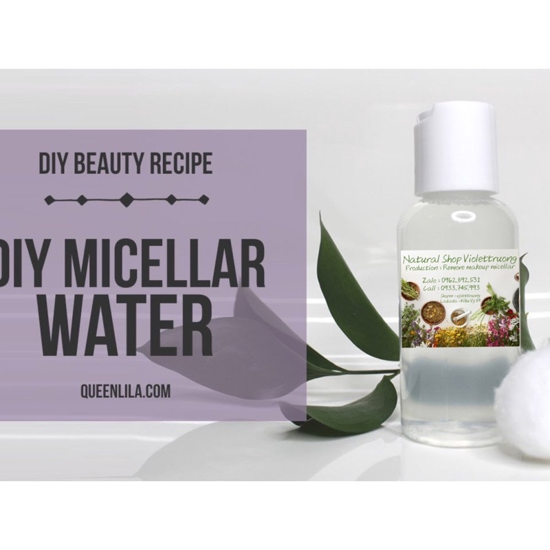1 Lít Nước tẩy trang cây phỉ làm sạch sâu thiên nhiên handmade Cleansing water - micellar water