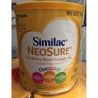 SỮA SIMILAC NEOSURE CHO TRẺ SINH NON 371G(6 hop) DATE 10/2021
