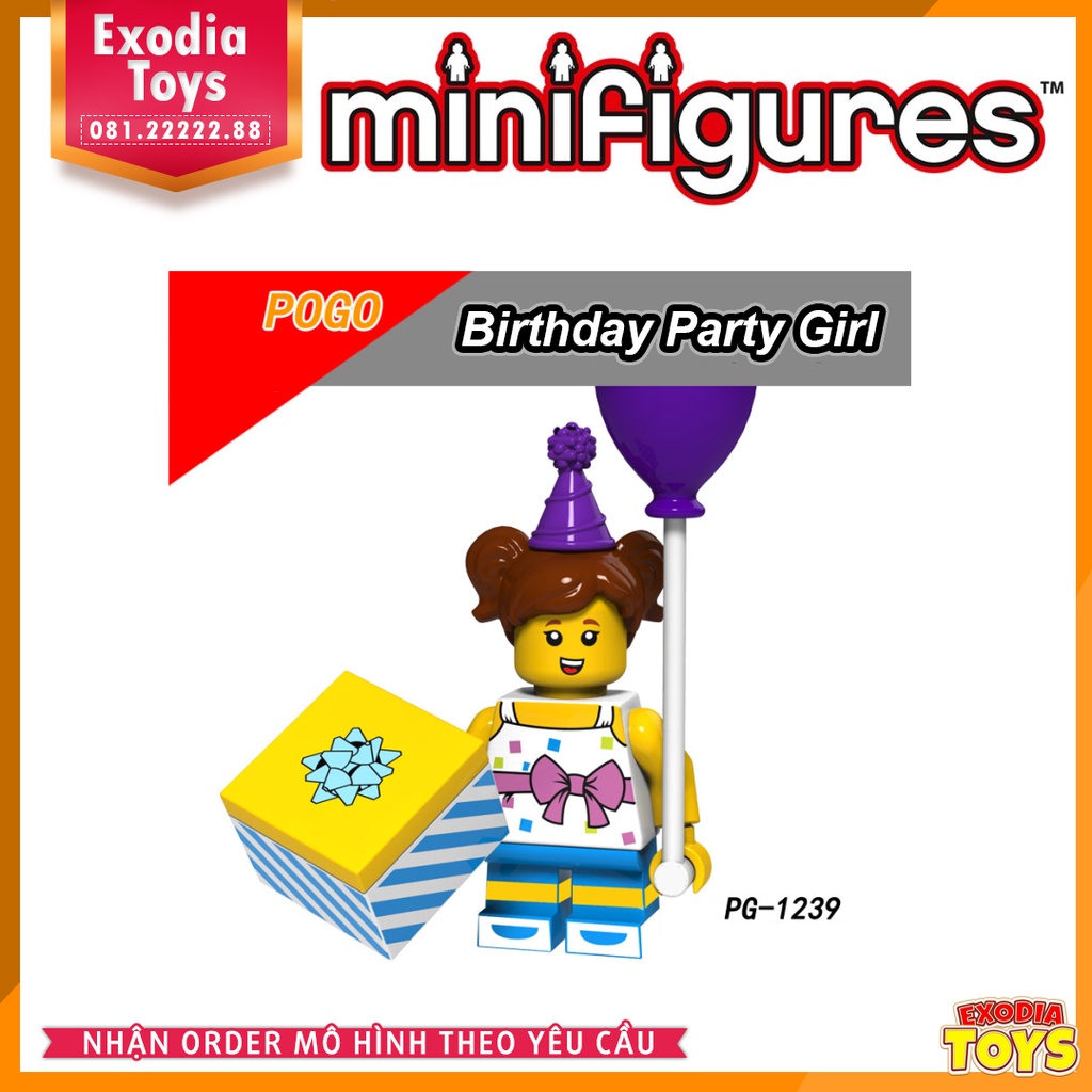 Xếp hình Minifigure Series 18 kỷ niệm sinh nhật 40 tuổi LEGO - Đồ Chơi Lắp Ghép Sáng Tạo - POGO 8151