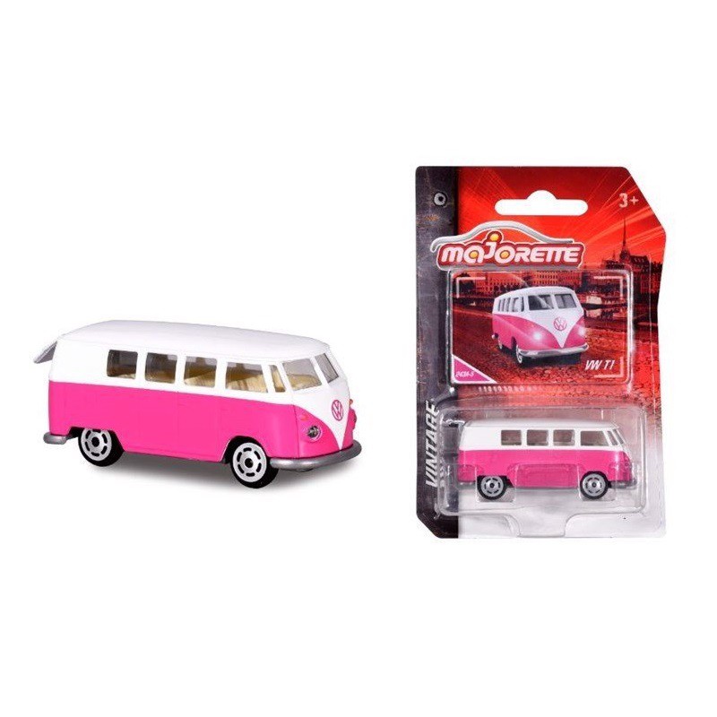 [Mã BMBAU50 giảm 7% đơn 99K] Đồ chơi Xe Mô Hình MAJORETTE VW T1 Bus - Pink Version 212052010051